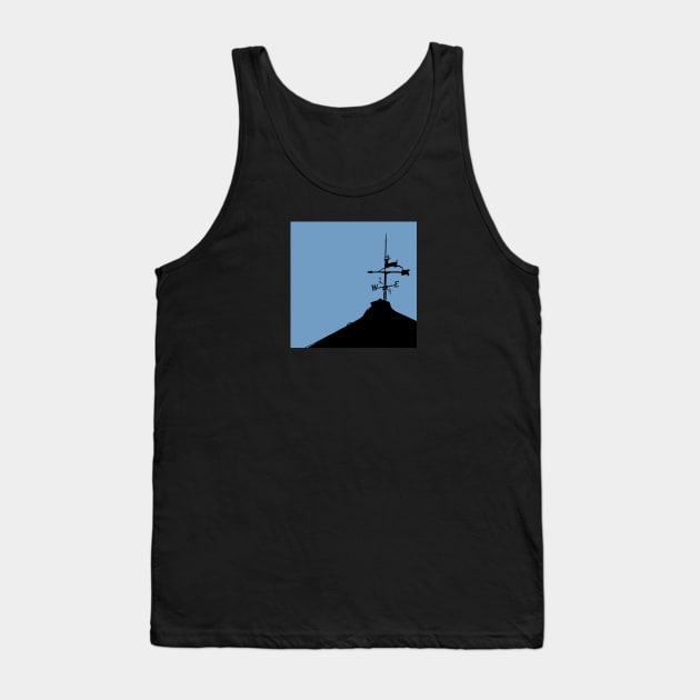 Weathervane West (blue) Tank Top by Giddyup Graphics